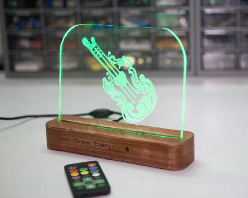 DIY Acrylic RGB LED Sign | 3d print model