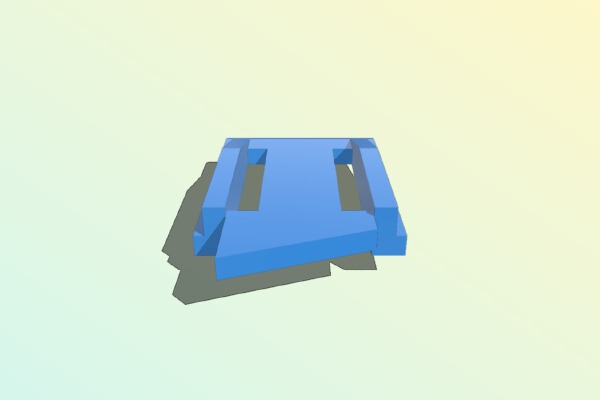 VW Golf MK3 Front Grill clip repair (1H6853653C) | 3d print model