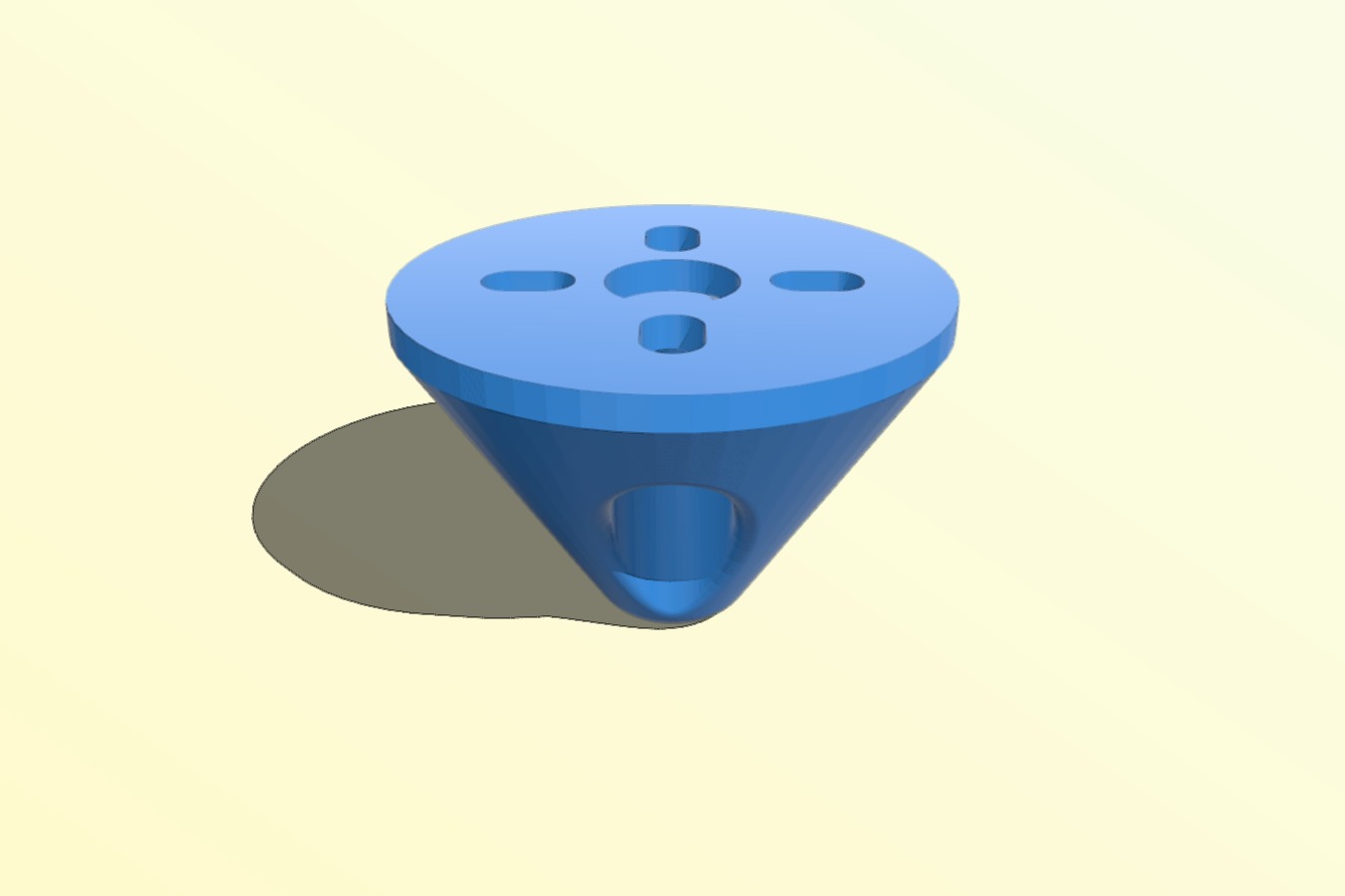 Mini quad _ done landing gear "stubby" version