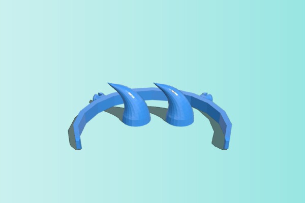 Wearable Taurus Horns with Fastners | 3d print model