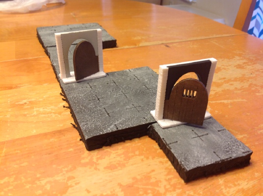 DungeonDoor - Tabletop RPG - Miniature Terrain | 3d print model