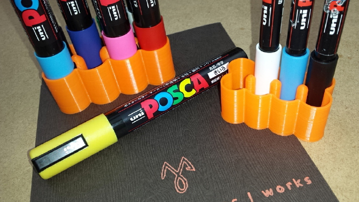 Posca Markers Holders | 3d print model