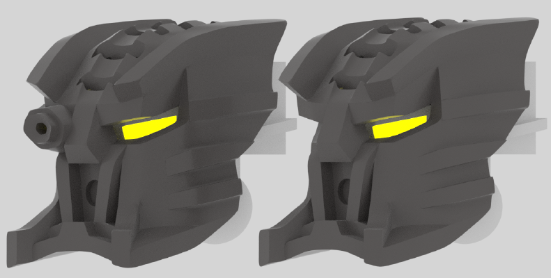 Kanohi Sanok, Great Mask of Accuracy (Non-Organic) | 3d print model