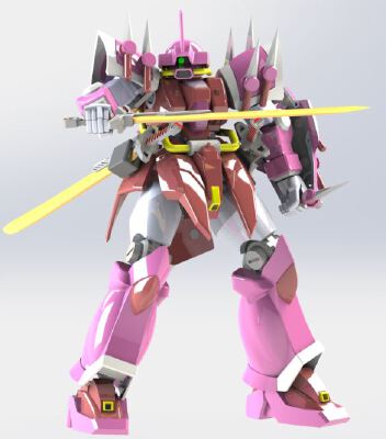 1_144 MS-08TX_S Efreet Schneid (UC version) [Gundam Model] --- Completed version | 3d print model