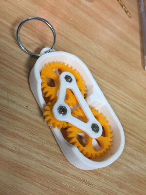 Fidget Gear Keyring | 3d print model