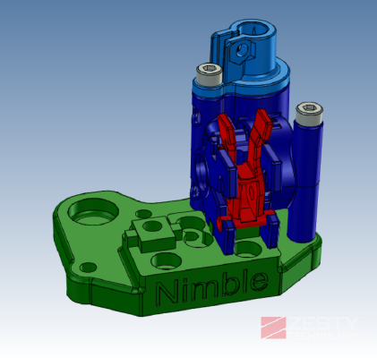 Mount to put 2 Nimbles V1 on a Chimera | 3d print model