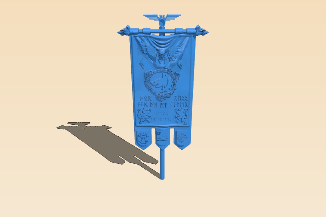 Space Marine Banner: Space Wolves