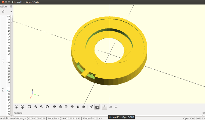 fully printable Stargate inspired Iris | 3d print model