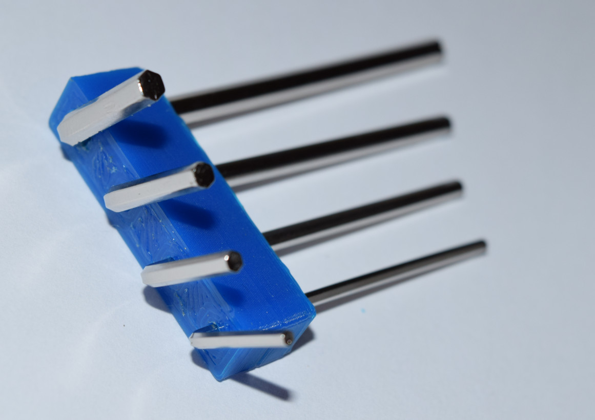Hex key holder for the four tools that come with the Anet A8