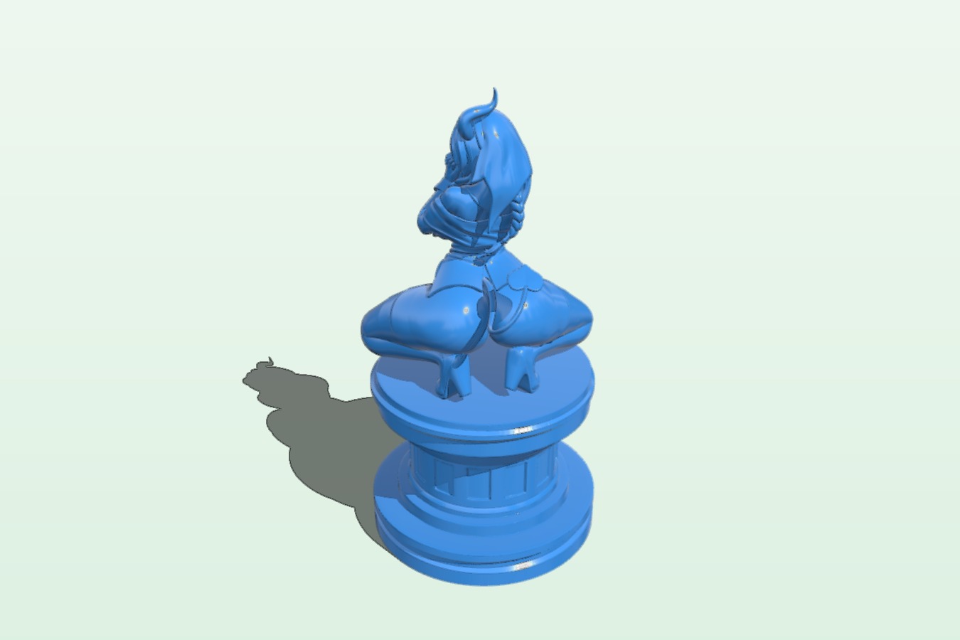 Red devil girl B0012400 3d model file for 3d printer