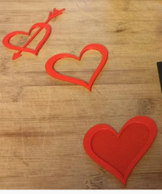Romantic Heart Pierced by Cupid's Arrow | 3d print model
