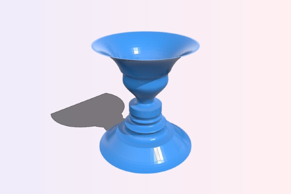 The Alfred Hitchcock Goblet_Vase with Solidworks 2014 Source | 3d print model
