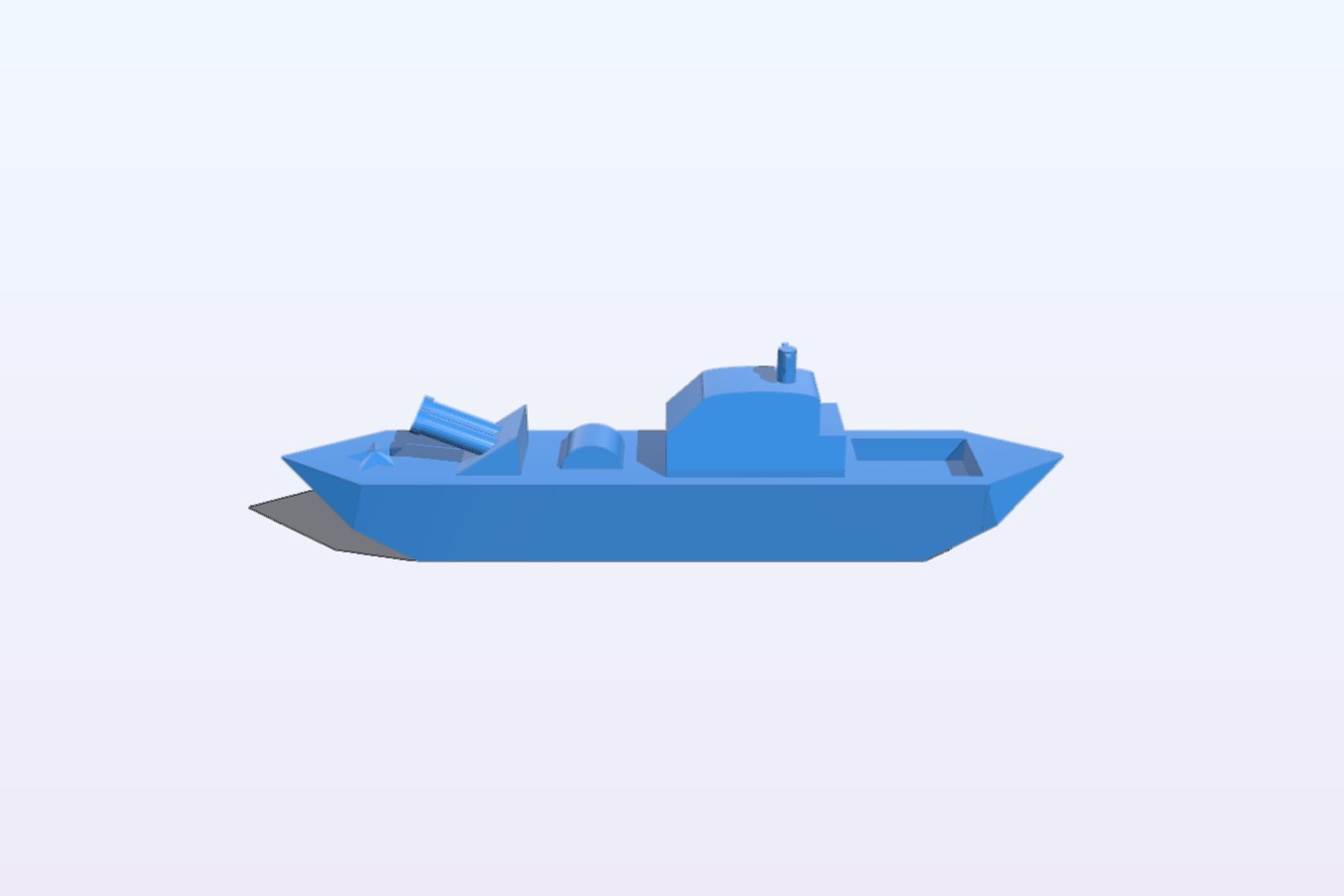 Toy battleship