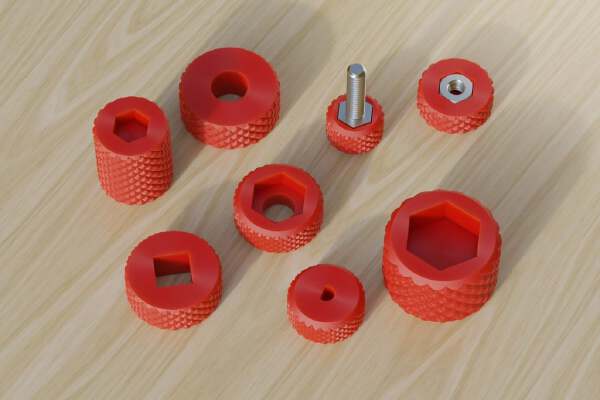 Customizable Knurled Knob | 3d print model