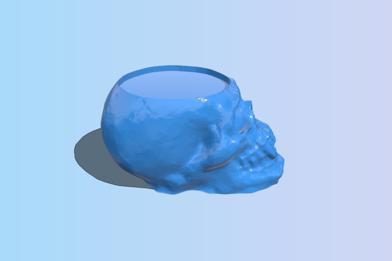 Skull Candle Holder