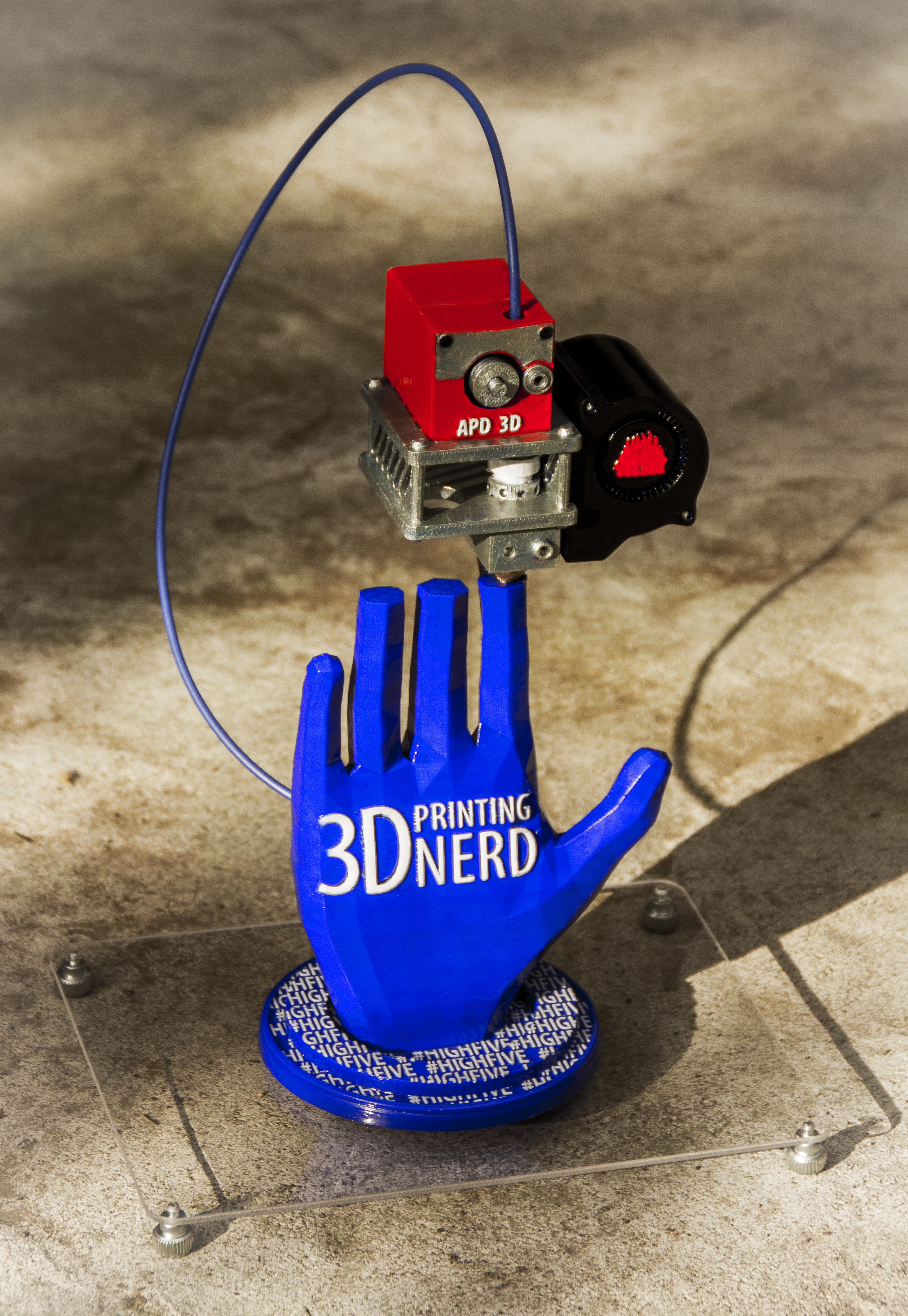 3D Printing Nerd High Five Logo