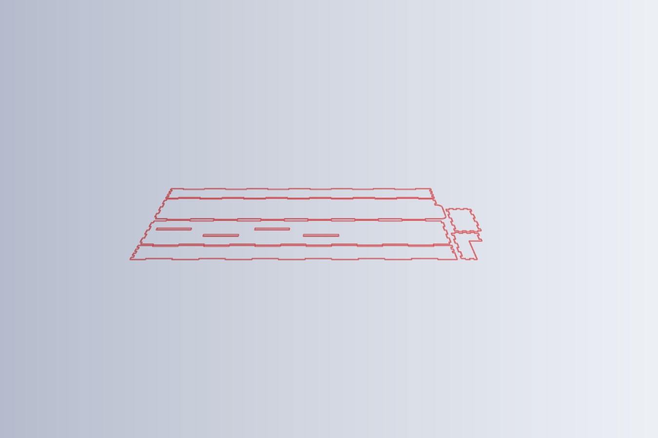 Slotted waveguide for TP-link WR703N