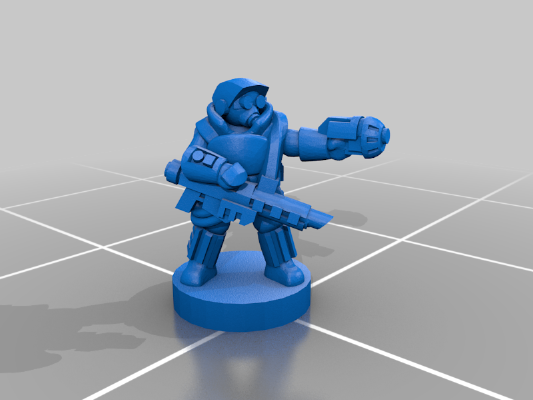 6mm Empire Star Army, Dragoon Shocktrooper Infantry | 3d print model