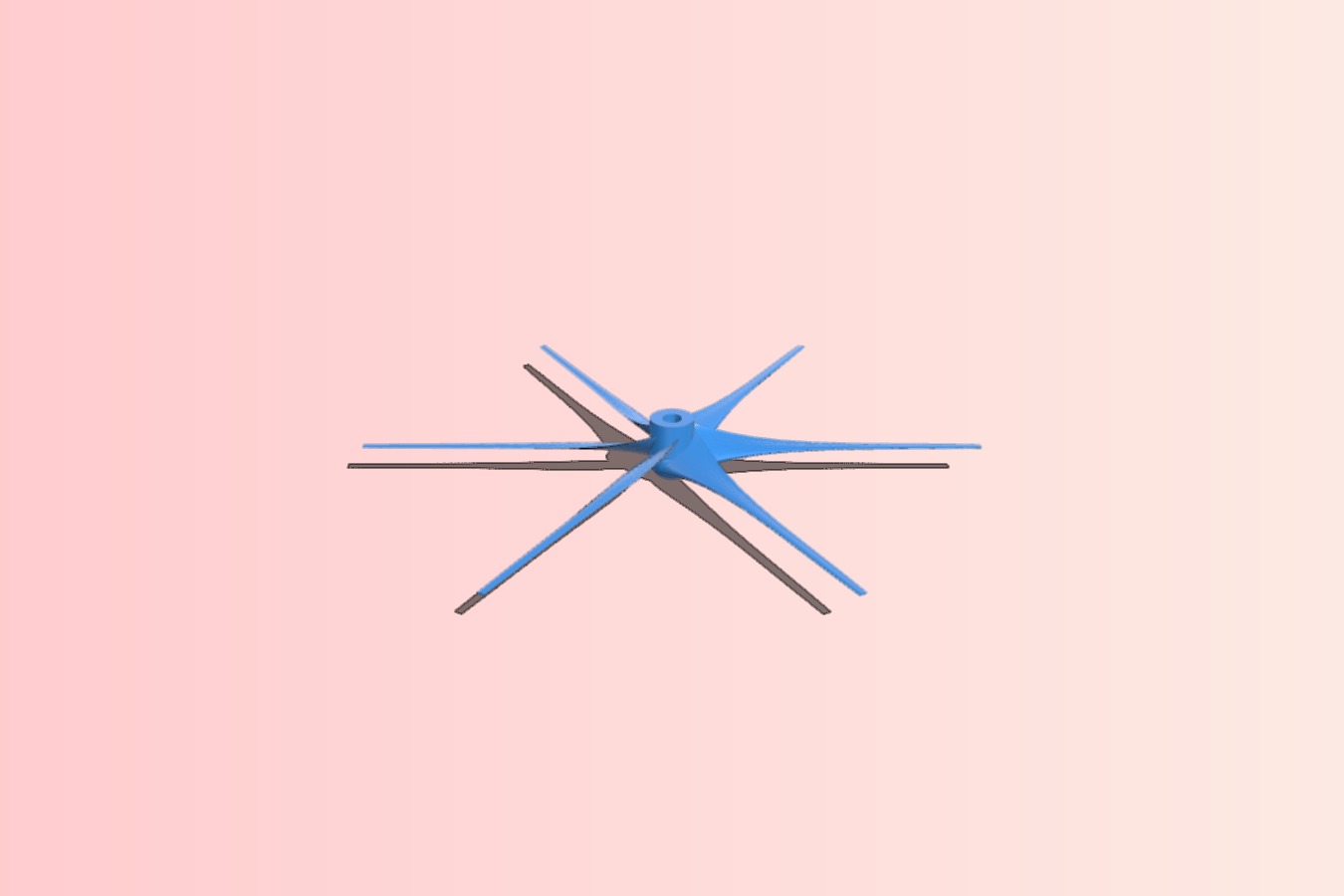 six blade turbine