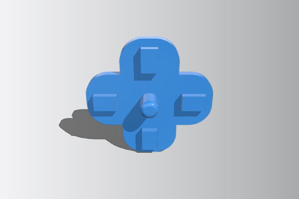 Dualshock 4 Controller Magnetic DPAD Adapter | 3d print model
