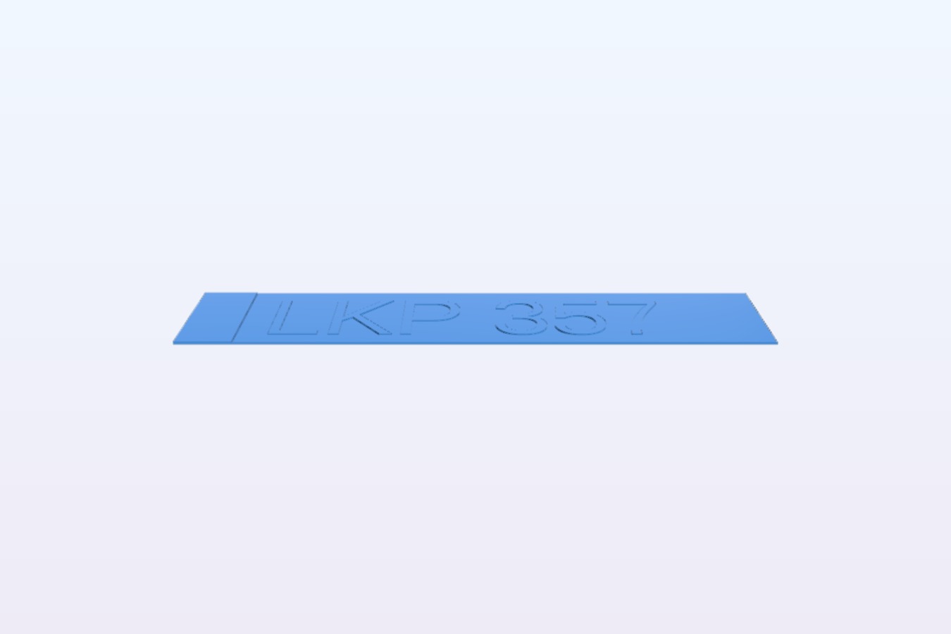 Numberplate for trailers