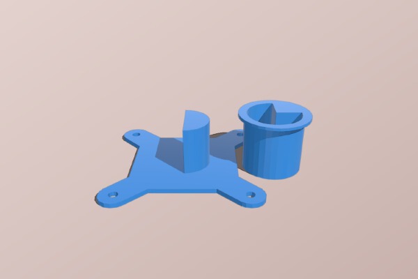 Solidoodle 2 Spool Crutch MK-2 (Crutchless) | 3d print model