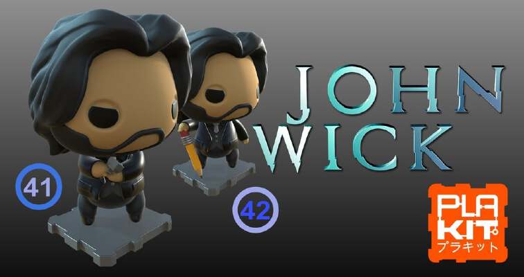 John Wick (Gun & Pencil) [FIX] | 3d print model