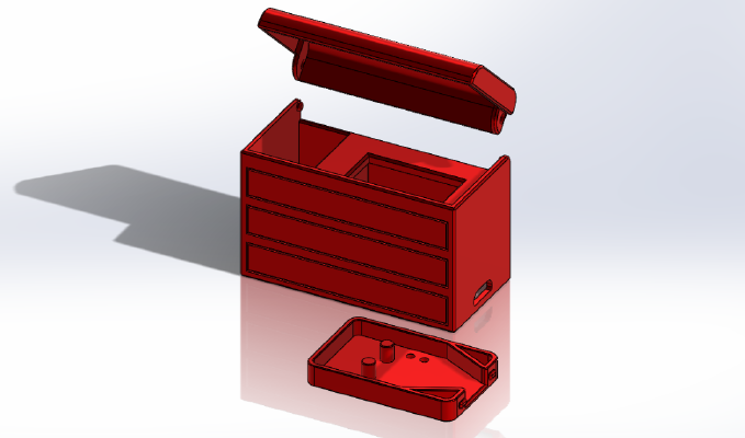 Bluetooth Mini Track Loader Charger | 3d print model