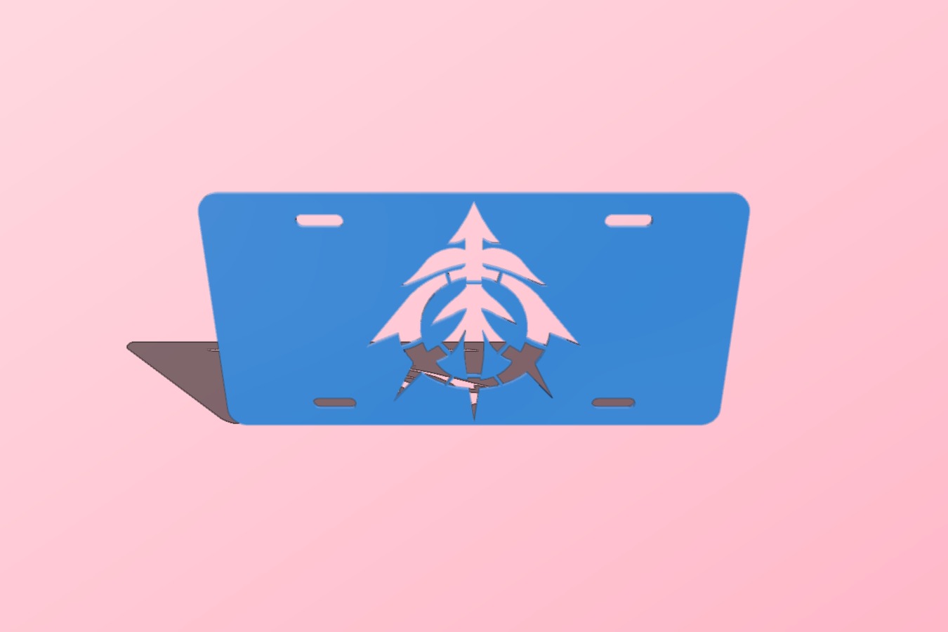 Zeon (Gundam) Vanity (License) plate