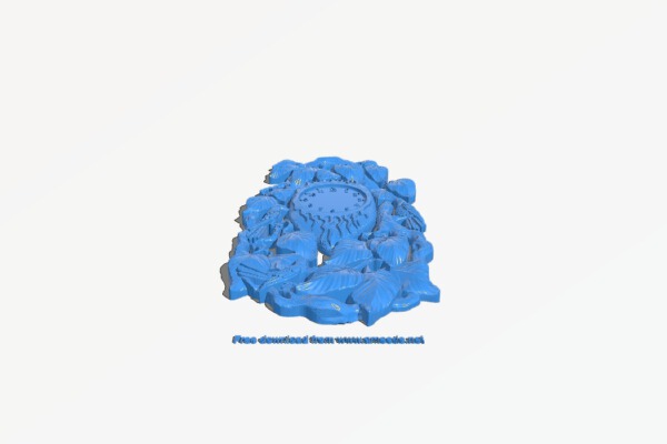 Wall clock pattern | 3d print model