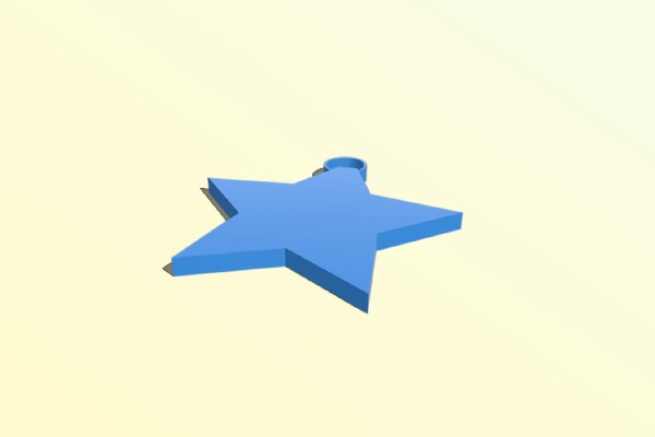 Star Keychain | 3d print model