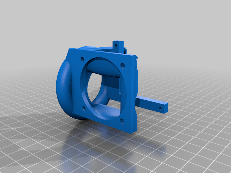 Anycubic i3 Mega Custom hotend cover + 2x fan duct + laser mount holes