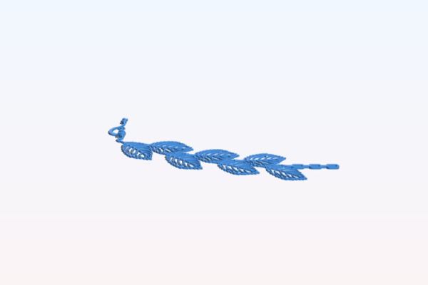 2-Tone Flexible Necklace - NinjaFlex Silver | 3d print model