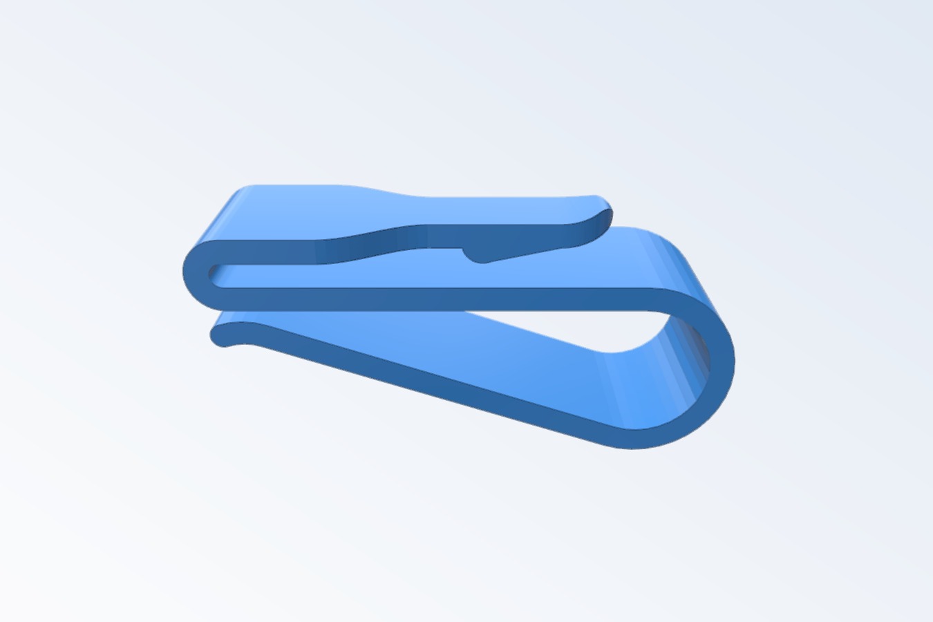 Glasses clip for car sun viser
