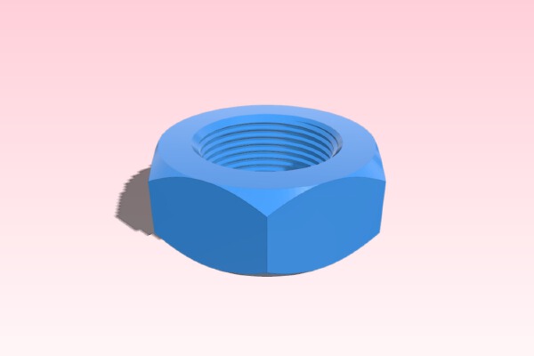 BIG NUTT (huge hex nut with 4"-4UNC threads) | 3d print model
