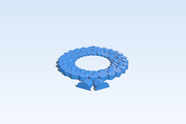 Christmas Wreath Ornament | 3d print model