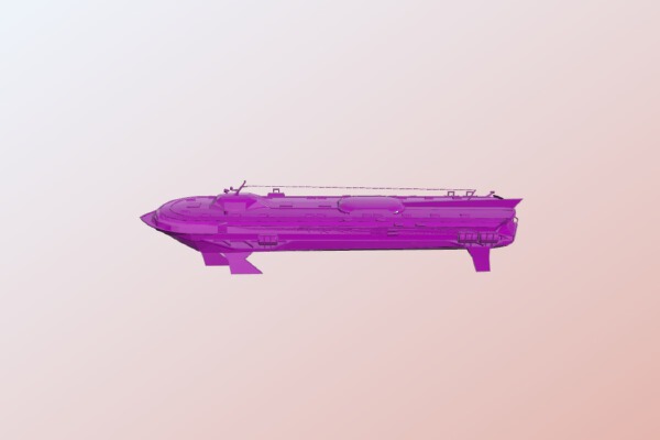Ship meteor | 3d print model