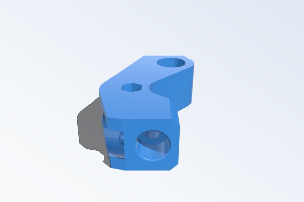 B-struder Remix Arm for E3D Pushfit Inserts | 3d print model