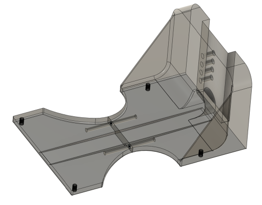 X55 X56 HOTAS Desk Clamp Split in Two | 3d print model