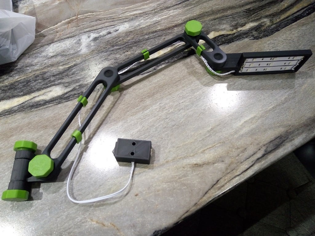 Articulating LED Strip Lamp