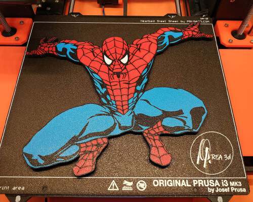 Spider-man wall art (Single and MMU) | 3d print model