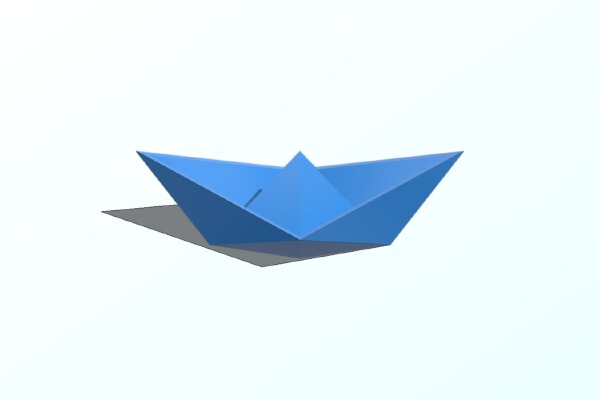 Origami Boat | 3d print model