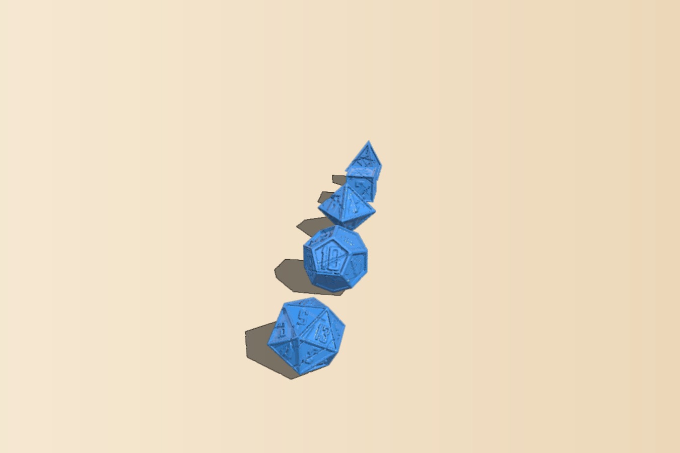Cracked Gaming Dice Dungeons and Dragosn