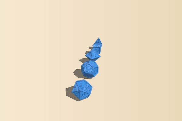 Cracked Gaming Dice Dungeons and Dragosn | 3d print model