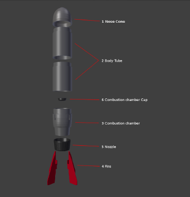 Humidifier Rocket nozzle | 3d print model
