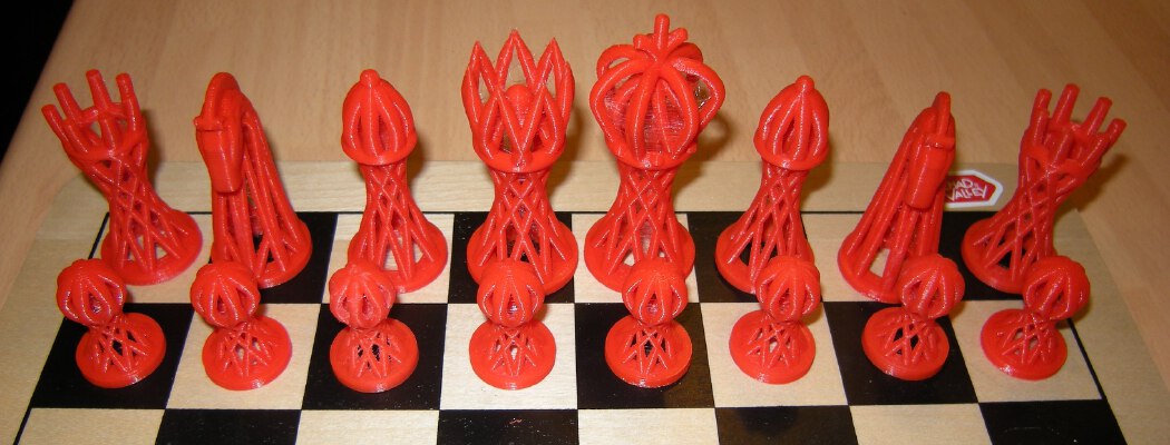 Hyperboloid Chess Set | 3d print model