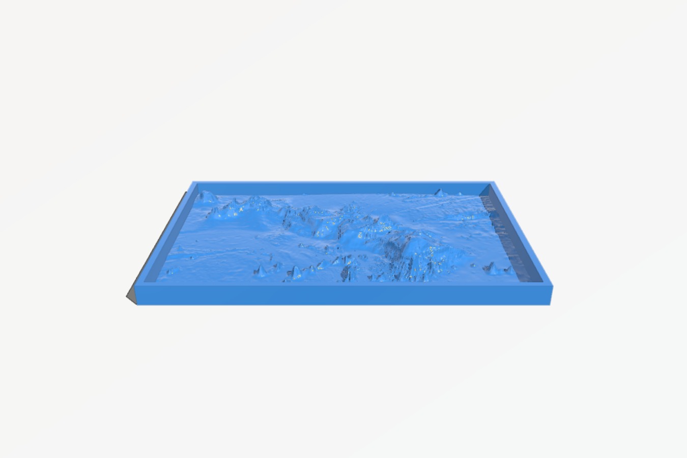 Hawaiian Islands with seafloor