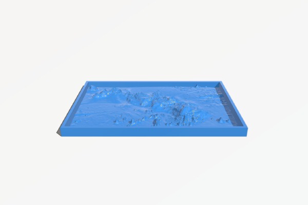Hawaiian Islands with seafloor | 3d print model