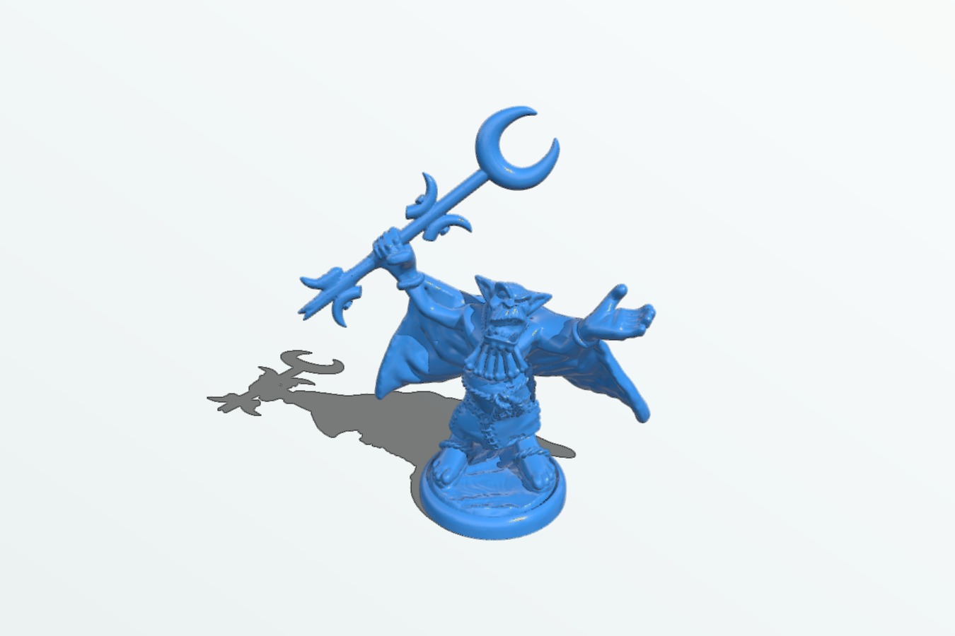 Orc Warlock - cloak resculpt for resin printing