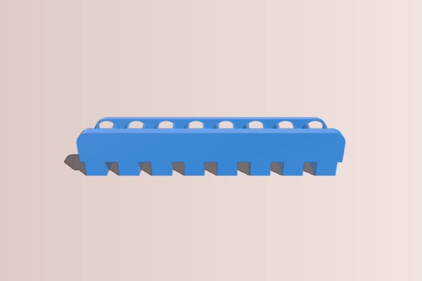 Magnetic Rack for 8, 1.5mL Tubes | 3d print model